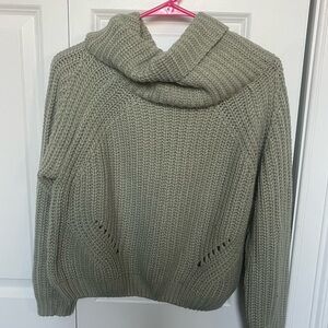 moon & madison Olive Cowl Neck Sweater
